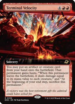 Terminal Velocity (Extended Art) (EOE-338) - Edge of Eternities Foil