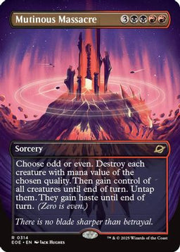 Mutinous Massacre (Borderless) (EOE-314) - Edge of Eternities Foil