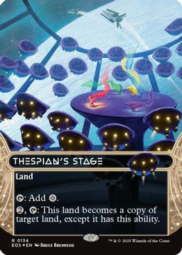 Thespian's Stage (0134) (Borderless) (Galaxy Foil) (EOS-134) - Edge of Eternities: Stellar Sights Foil