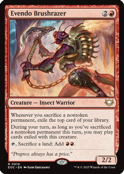 Evendo Brushrazer (EOC-010) - Commander: Edge of Eternities