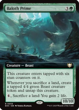 Baloth Prime (Extended Art) (EOC-033) - Commander: Edge of Eternities