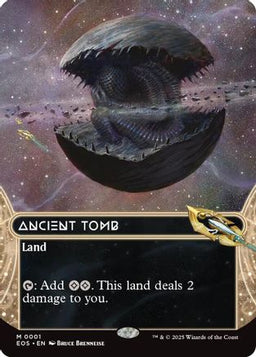 Ancient Tomb (0001) (Borderless) (EOS-001) - Edge of Eternities: Stellar Sights Foil