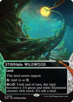Stirring Wildwood (0039) (Borderless) (EOS-039) - Edge of Eternities: Stellar Sights Foil