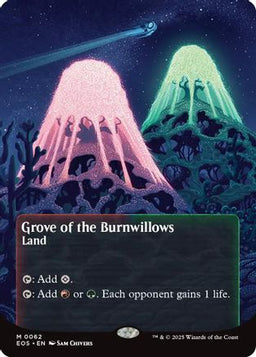 Grove of the Burnwillows (0062) (Borderless) (EOS-062) - Edge of Eternities: Stellar Sights Foil