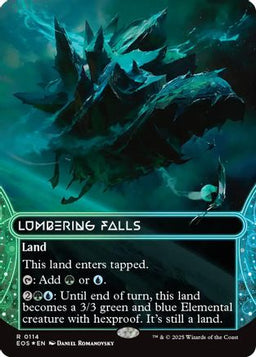 Lumbering Falls (0114) (Borderless) (Galaxy Foil) (EOS-114) - Edge of Eternities: Stellar Sights Foil