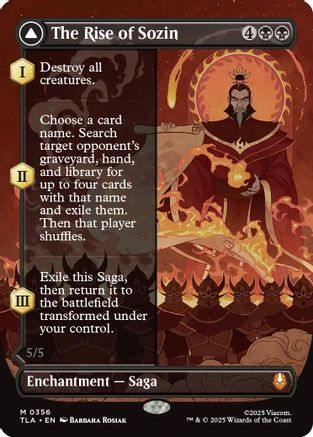 The Rise of Sozin (Borderless) (TLA-356) - Avatar: The Last Airbender