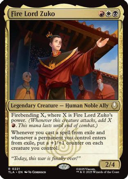 Fire Lord Zuko (TLA-221) - Avatar: The Last Airbender Foil