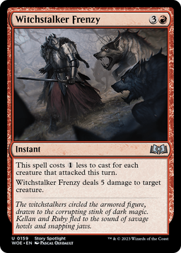 Witchstalker Frenzy (WOE-159) - Wilds of Eldraine Foil