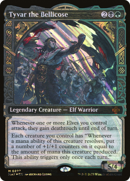 Tyvar the Bellicose (Halo Foil) (MAT-227) - March of the Machine: The Aftermath: (Showcase) Foil