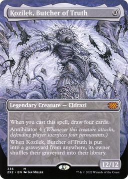 Kozilek, Butcher of Truth (Borderless) (2X2-336) - Double Masters 2022