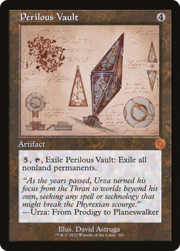 Perilous Vault (Schematic) (BRR-101) - The Brothers' War Retro Artifacts Foil