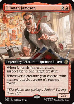 J. Jonah Jameson (Extended Art) (SPM-261) - Marvel's Spider-Man Foil