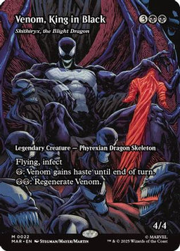 Venom, King in Black - Skithiryx, the Blight Dragon (Borderless) (MAR-022) - Marvel Eternal-Legal Foil