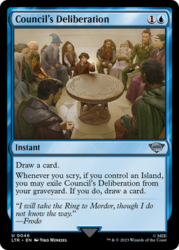 Council's Deliberation (LTR-046) - The Lord of the Rings: Tales of Middle-earth Foil