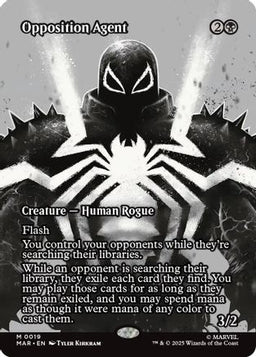 Opposition Agent (Borderless) (MAR-019) - Marvel Eternal-Legal Foil