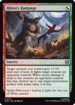 Rhino's Rampage (SPM-141) - Marvel's Spider-Man Foil