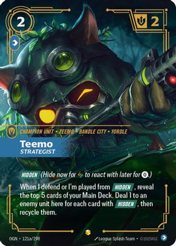 Teemo - Strategist (Alternate Art) (121a/298) - Origins Foil