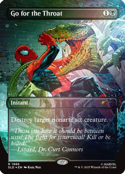 Go for the Throat (Rainbow Foil) (SLD-1986) - Secret Lair Drop Series Foil