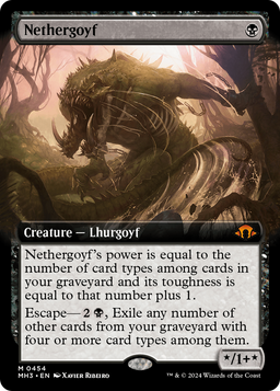 Nethergoyf (Extended Art) (MH3-454) - Modern Horizons 3: (Extended Art) Foil