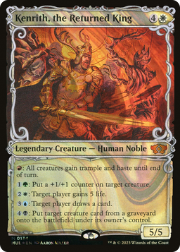 Kenrith, the Returned King (Halo Foil) (MUL-134) - Multiverse Legends: (Showcase) Foil