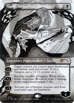 Sorin, Imperious Bloodlord (Borderless) (SLD-1244) - Secret Lair Drop Foil