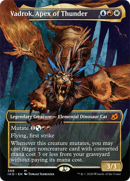 Vadrok, Apex of Thunder (Showcase) (IKO-308) - Ikoria: Lair of Behemoths: (Showcase) (Borderless)
