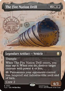 The Fire Nation Drill (Borderless) (TLA-321) - Avatar: The Last Airbender Foil