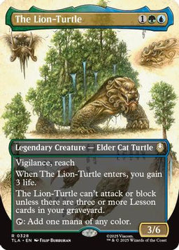The Lion-Turtle (Borderless) (TLA-328) - Avatar: The Last Airbender Foil