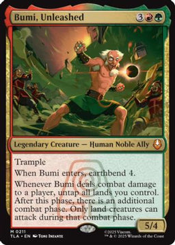 Bumi, Unleashed (TLA-211) - Avatar: The Last Airbender Foil
