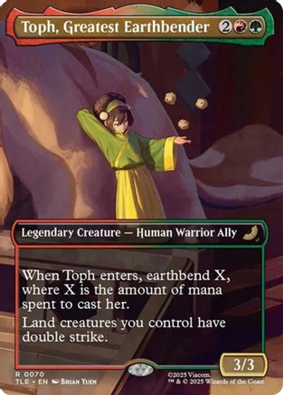 Toph, Greatest Earthbender (Borderless) (TLE-070) - Avatar: The Last Airbender: Eternal-Legal