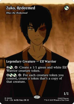 Zuko, Redeemed - Rhys the Redeemed (Borderless) (TLE-052) - Avatar: The Last Airbender: Eternal-Legal Foil
