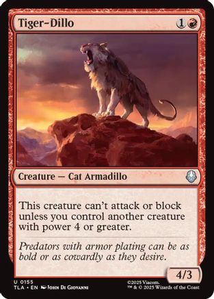Tiger-Dillo (TLA-155) - Avatar: The Last Airbender Foil