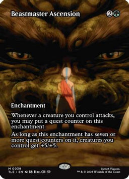 Beastmaster Ascension (Borderless) (TLE-039) - Avatar: The Last Airbender: Eternal-Legal Foil