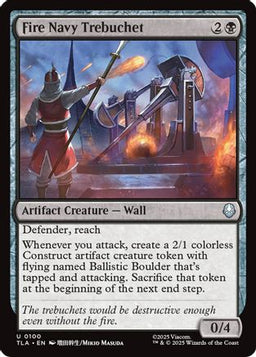 Fire Navy Trebuchet (TLA-100) - Avatar: The Last Airbender Foil