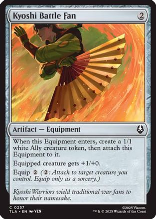 Kyoshi Battle Fan (TLA-257) - Avatar: The Last Airbender