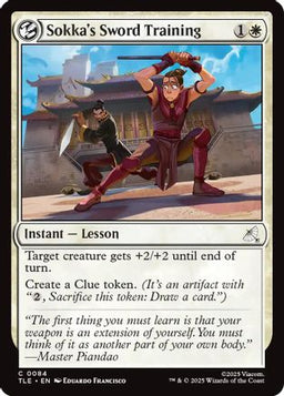 Sokka's Sword Training (TLE-084) - Avatar: The Last Airbender: Eternal-Legal Foil