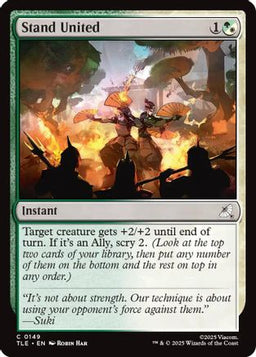 Stand United (TLE-149) - Avatar: The Last Airbender: Eternal-Legal Foil