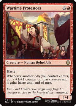 Wartime Protestors (TLA-160) - Avatar: The Last Airbender Foil
