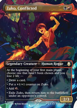 Zuko, Conflicted (Borderless) (TLA-302) - Avatar: The Last Airbender Foil