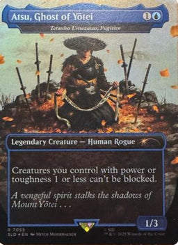 Atsu, Ghost of Yotei - Tetsuko Umezawa, Fugitive (Rainbow Foil) (SLD-7055) - Secret Lair Drop Series Foil