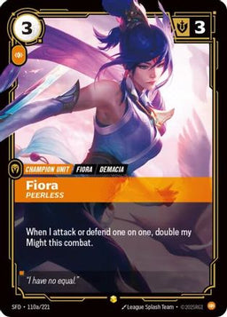 Fiora - Peerless (Alternate Art) (110a/221) - Spiritforged Foil