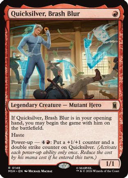 Quicksilver, Brash Blur (MSH-148) - Marvel Super Heroes Foil