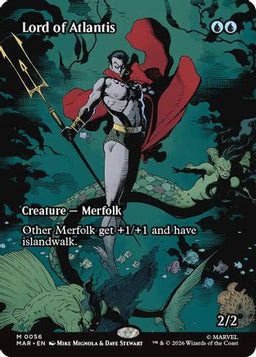 Lord of Atlantis (Borderless) (MAR-056) - Marvel Universe Eternal-Legal Foil