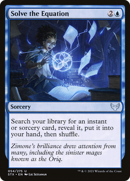 Solve the Equation (STX-054) - Strixhaven: School of Mages Foil