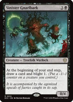Sinister Gnarlbark (ECC-012) - Commander: Lorwyn Eclipsed