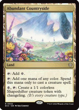 Abundant Countryside (ECC-022) - Commander: Lorwyn Eclipsed