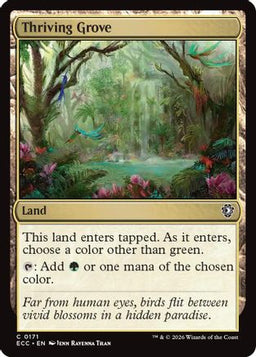 Thriving Grove (ECC-171) - Commander: Lorwyn Eclipsed