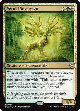Vernal Sovereign (ECC-135) - Commander: Lorwyn Eclipsed