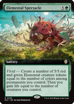 Elemental Spectacle (Extended Art) (ECC-035) - Commander: Lorwyn Eclipsed Foil