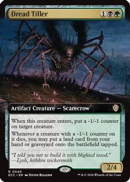 Dread Tiller (Extended Art) (ECC-040) - Commander: Lorwyn Eclipsed